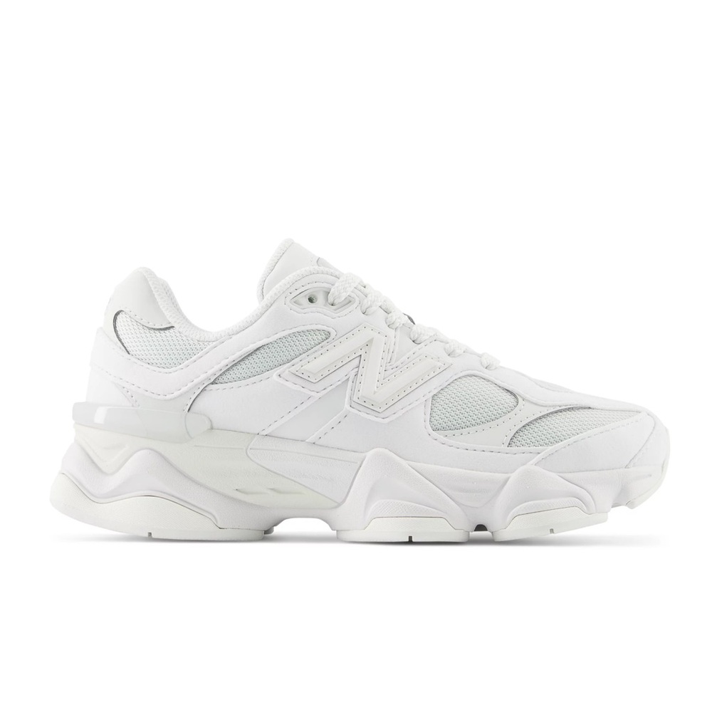 NEW New Balance 9060 Reflection Triple White Sneaker - Women 6.5 / Men *KIDS* 5 - Picture 3 of 5